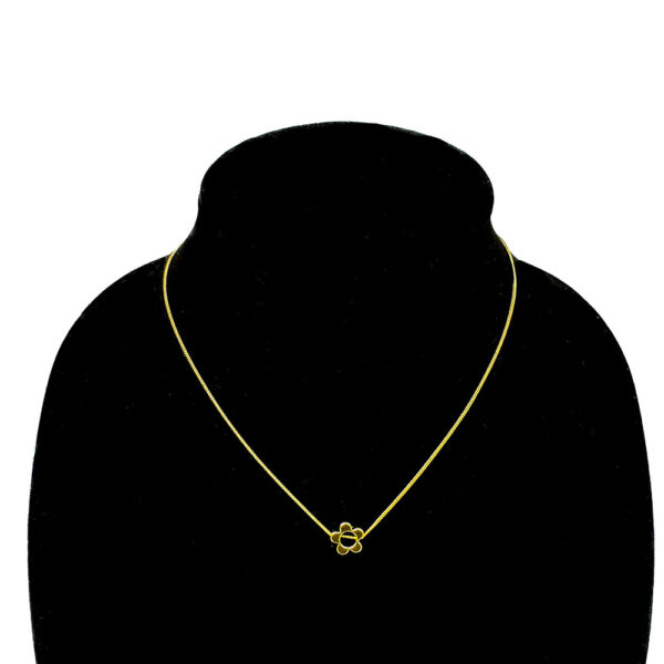 Golden Blossom - Gold Necklace with Flower Pendant